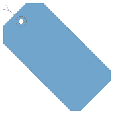 5 1/4 x 2 5/8 in 13 Pt Dark Blue Pre-Wired Shipping Tags 1000/Case G11063A - alias listing