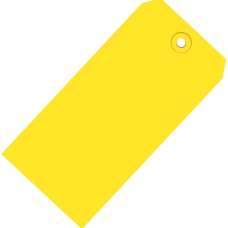 5 3/4 x 2 7/8 in 13 Pt Yellow Shipping Tags 1000/Case G11071C - alias listing
