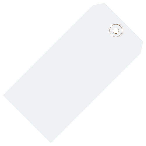 5 3/4 x 2 7/8 in 13 Pt White Shipping Tags 1000/Case G11071G - alias listing