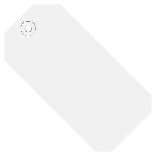 6 1/4 x 3 1/8 in 13 Pt White Shipping Tags 1000/Case G11081G - alias listing