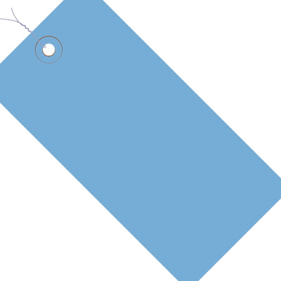 6.25x3.13 13 Pt Dark Blue Pre-Wired Shipping Tags 1000/Case G11083A - alias listing