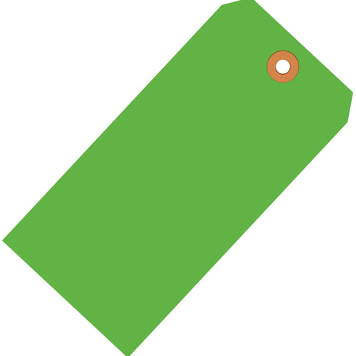 2 3/4 x 1 3/8 in 13 Pt Fluorescent Green Shipping Tags 1000/Case G12011B - alias listing