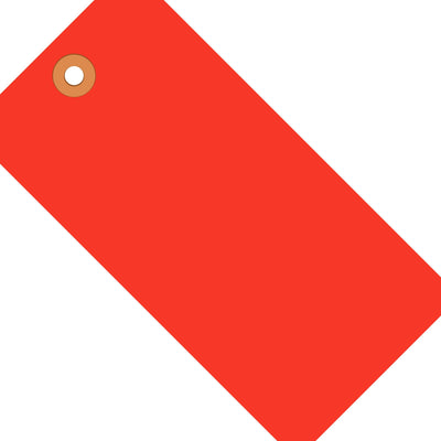 4 1/4 x 2 1/8 in 13 Pt Fluorescent Red Shipping Tags 1000/Case G12041C - alias listing