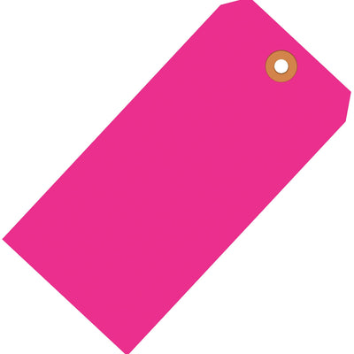 4.25x2.13 13 Pt Fluorescent Pink Shipping Tags 1000/Case G12041E - alias listing