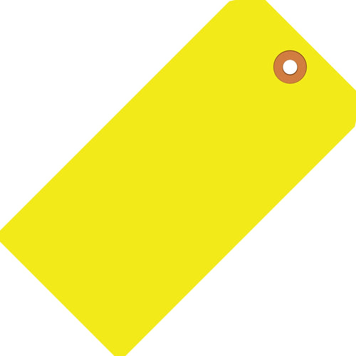 4 3/4 x 2 3/8 in 13 Pt Fluorescent Yellow Shipping Tags 1000/Case G12051A - alias listing