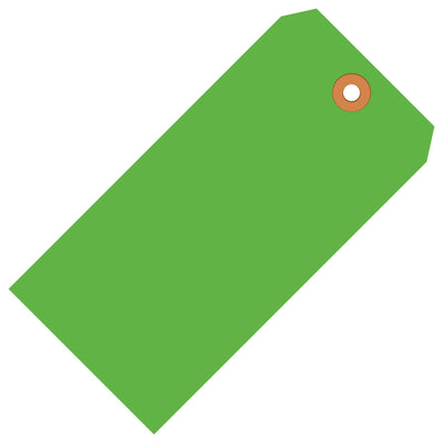 4 3/4 x 2 3/8 in 13 Pt Fluorescent Green Shipping Tags 1000/Case G12051B - alias listing
