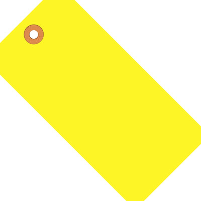 5 3/4 x 2 7/8 in 13 Pt Fluorescent Yellow Shipping Tags 1000/Case G12071A - alias listing