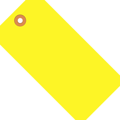 5 3/4 x 2 7/8 in 13 Pt Fluorescent Yellow Shipping Tags 1000/Case G12071A - alias listing