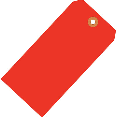 5 3/4 x 2 7/8 in 13 Pt Fluorescent Red Shipping Tags 1000/Case G12071C - alias listing
