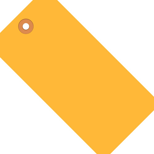 5 3/4 x 2 7/8 in 13 Pt Fluorescent Orange Shipping Tags 1000/Case G12071D