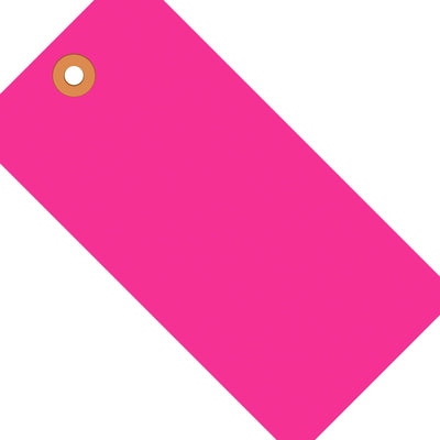 5 3/4 x 2 7/8 in 13 Pt Fluorescent Pink Shipping Tags 1000/Case G12071E - alias listing
