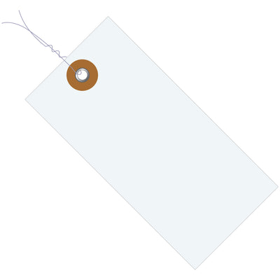 Durable Tyvek shipping tags that resist tears, moisture, mildew, and chemicals‚ideal for harsh environments and long-distance shipments. Each tag features a 3/16" metal eyelet and comes pre-wired with 12" of 26-gauge double wire for immediate use. Buy by the case (1000 tags) for maximum cost efficiency.