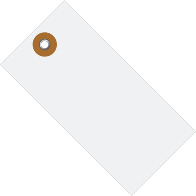 Industrial-grade Tyvek shipping tags engineered for maximum durability in demanding warehouse and logistics environments. These 6 1/4 x 3 1/8" white tags resist tearing, moisture, chemicals, and mildew‚ideal for compliance labeling and asset tracking. Case of 1,000 pre-cut tags with 3/16" metal eyelet for string or wire attachment.