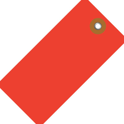 3 3/4 x 1 7/8 in Red Tyvek Shipping Tags 100/Case G14031D - alias listing