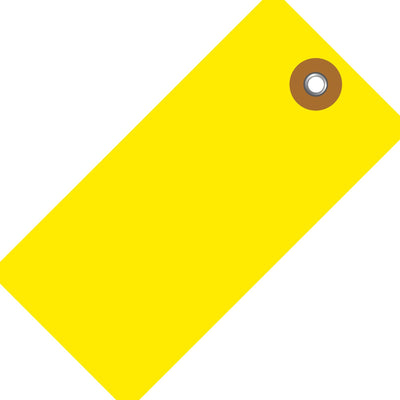 4 3/4 x 2 3/8 in Yellow Tyvek Shipping Tags 100/Case G14051B - alias listing