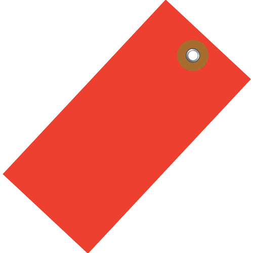 4 3/4 x 2 3/8 in Red Tyvek Shipping Tags 100/Case G14051D - alias listing