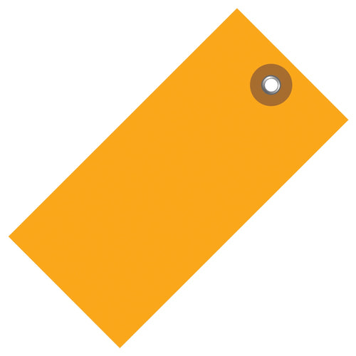 4 3/4 x 2 3/8 in Orange Tyvek Shipping Tags 100/Case G14051E - alias listing