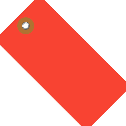5.25x2.625 Red Tyvek Shipping Tags 100/Case G14061D - alias listing