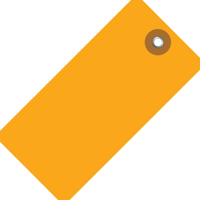 6 1/4 x 3 1/8 in Orange Tyvek Shipping Tags 100/Case G14081E - alias listing