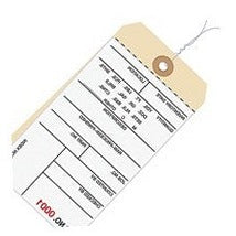6.25x3.12 Inventory Tags 2 Part Carbonless #8 Pre-Wired 2500-2999 G15063 - alias listing