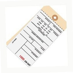 6.25x3.12 Inventory Tags 2 Part Carbonless #8 5000-5499 500/Case G15111 - alias listing