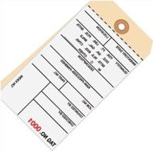 6.25x3.12 Inventory Tags 2 Part Carbonless #8 9000-9499 500/Case G15191 - alias listing