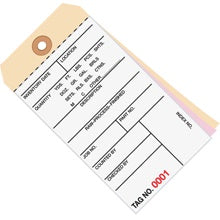6.25x3.12 Inventory Tags 3 Part Carbonless #8 0000-0499 500/Case
