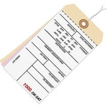 6.25x3.12 Inventory Tags 3 Part Carbonless #8 Pre-Wired 0500-0999 G16023 - alias listing