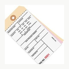 6.25x3.12 Inventory Tags 3 Part Carbonless #8 2500-2999 500/Case