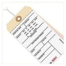 6.25x3.12 Inventory Tags 3 Part Carbonless #8 Pre-Wired 3500-3999 G16083 - alias listing