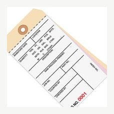 6.25x3.12 Inventory Tags 3 Part Carbonless #8 4000-4499 500/Case