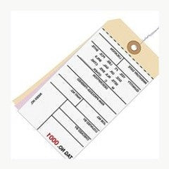 6.25x3.12 Inventory Tags 3 Part Carbonless #8 Pre-Wired 4500-4999 G16103 - alias listing