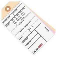 6.25x3.12 Inventory Tags 3 Part Carbonless #8 5500-5999 500/Case G16121 - alias listing