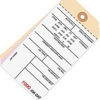 6.25x3.12 Inventory Tags 3 Part Carbonless #8 9000-9499 500/Case G16191 - alias listing