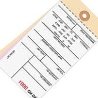 6.25x3.12 Inventory Tags 3 Part Carbonless #8 9500-9999 500/Case G16201 - alias listing