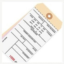 6.25x3.12 Inventory Tags 3 Part Carbonless #8 10000-10499 500/Case G16211 - alias listing