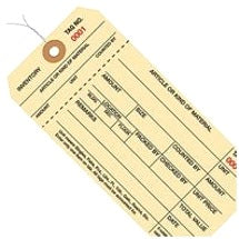 6.25x3.12 Inventory Tags 1 Part Stub Style #8 Pre-Wired 3000-3999 G18043 - alias listing