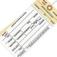 6.25x3.12 Inventory Tags 2 Part Carbonless Stub #8 Pre-Wired 1500-1999 G19043 - alias listing