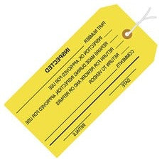 4.75x2.38 Inspected Inspection Tags Pre-Strung 1000/Case G20062 - alias listing