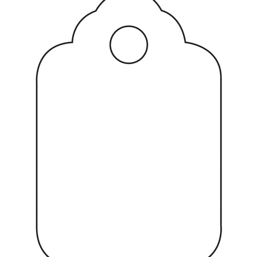1 1/8 x 1 3/4 in 10 Pt White Paper Merchandise Tags 1000/Case G26008 - alias listing