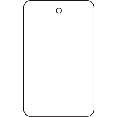 1 3/4 x 2 7/8" White Garment Tags, 10pt Paper - Case of 1000
