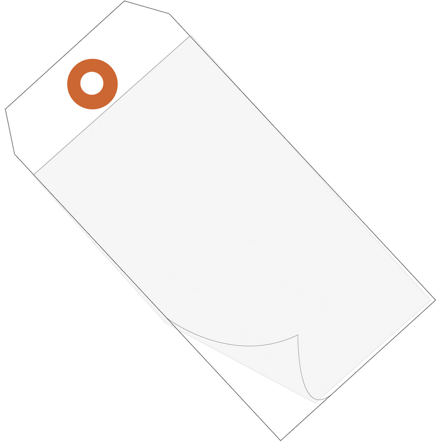 Durable 10 mil vinyl self-laminating tags that shield your labels from moisture, oils, and warehouse wear. Pre-sized at 4 3/4" x 2 3/8" with reinforced metal eyelet for secure attachment. Simply peel, write, press, and laminate‚no equipment needed. Sold in cases of 100.