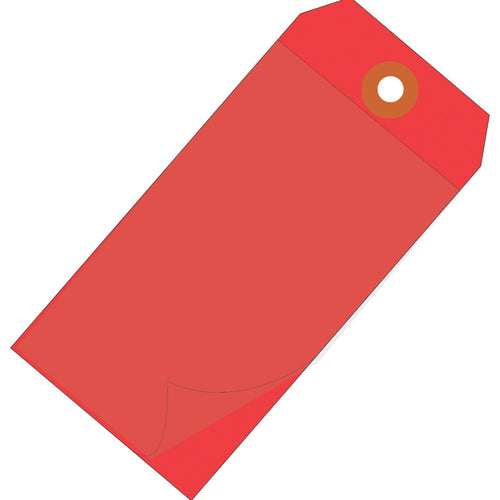 6.25x3.13 10 Mil Red Self-Laminating Tags Vinyl 100/Case G26029
