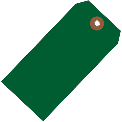 4 3/4 x 2 3/8 in 10 Mil Green Plastic Shipping Tags Waterproof 100/Case G26054 - alias listing