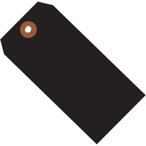 Heavy-duty black plastic shipping tags built for demanding logistics environments. These 6 1/4