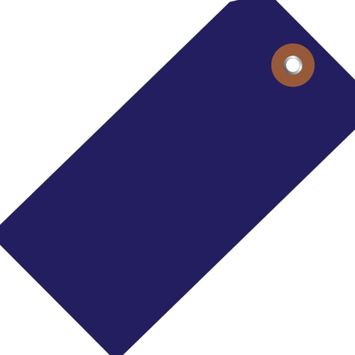 6 1/4 x 3 1/8 in 10 Mil Blue Plastic Shipping Tags Waterproof 100/Case G26062 - alias listing