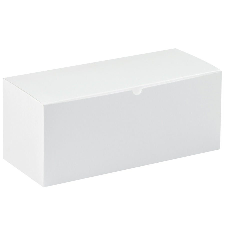 Streamline your retail packaging with these 15" x 7" x 7" white fibreboard gift boxes. One-piece construction assembles in seconds, ships and stores flat to maximize warehouse efficiency. Case of 50 units delivers cost-effective, professional packaging for candlesticks and retail goods.