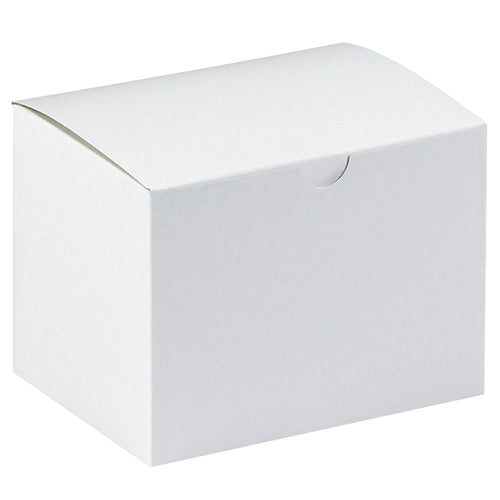 Premium white fibreboard gift boxes in 6x4.5x4.5