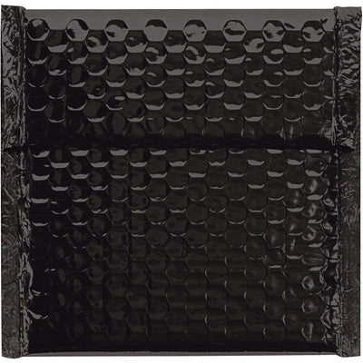6 3/4 x 7" Black Metallic Bubble Mailers, Case of 72