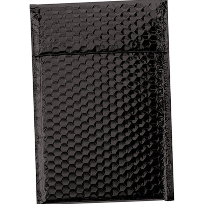 7.5x11 Black Metallic Bubble Mailers 72/Case GBM0711BK - alias listing